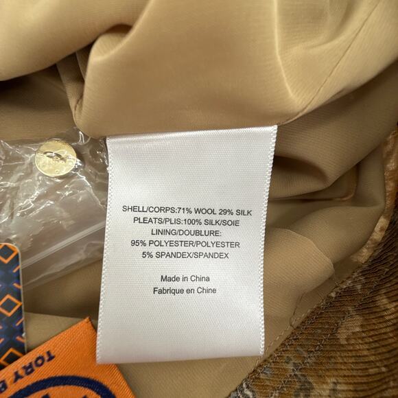 TORY BURCH Hull Skirt Brown Blackwatch 2|XS - Picture 6 of 9